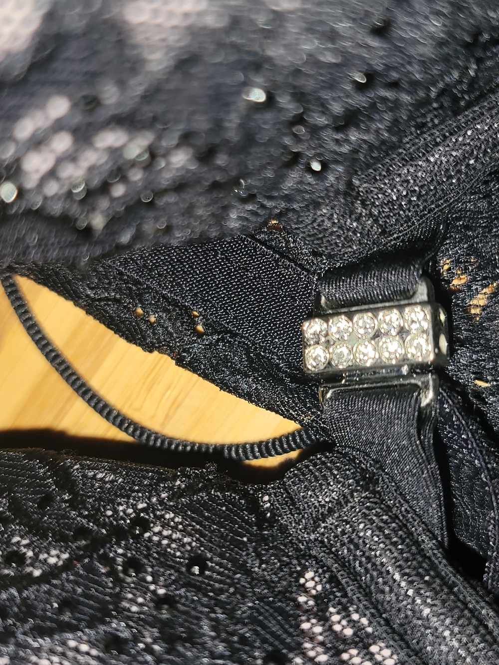 La SENZA Black Lace Push-Up Bra with Sheer Insets - NWOT - Picture 5 of 6